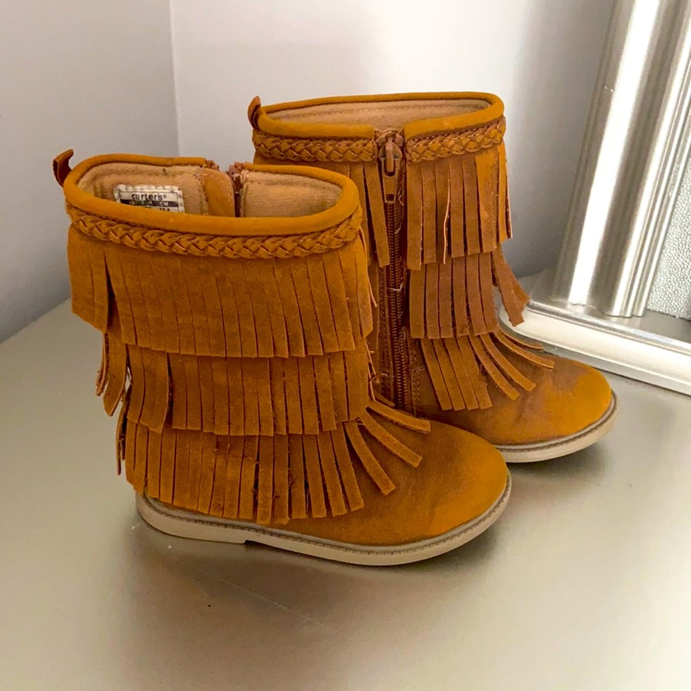 Fancy size 9 brown cowboy boots